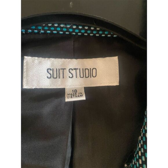 Suit Studio Women's Polka Dot Blazer Jacket Size 18 Multicolor - Picture 5 of 7